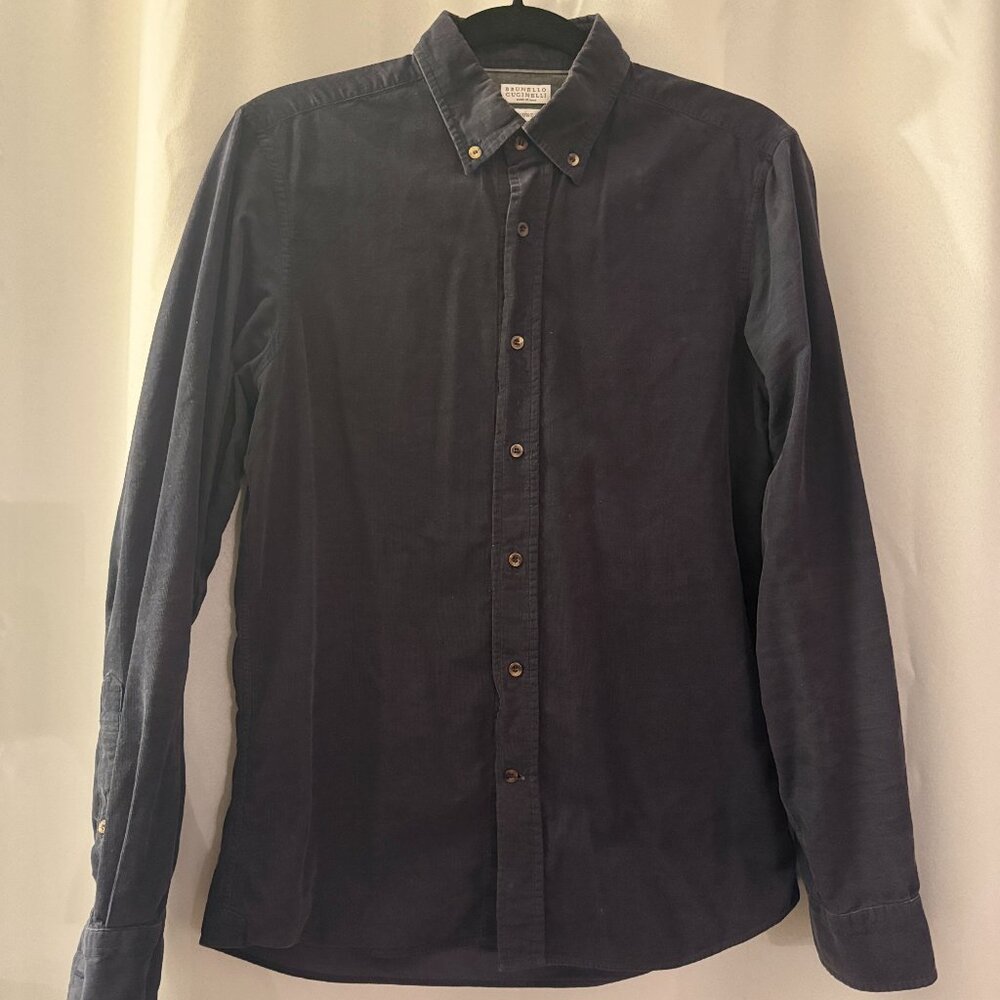 Brunello Cucunelli Blue Shirt Size Small (Men)